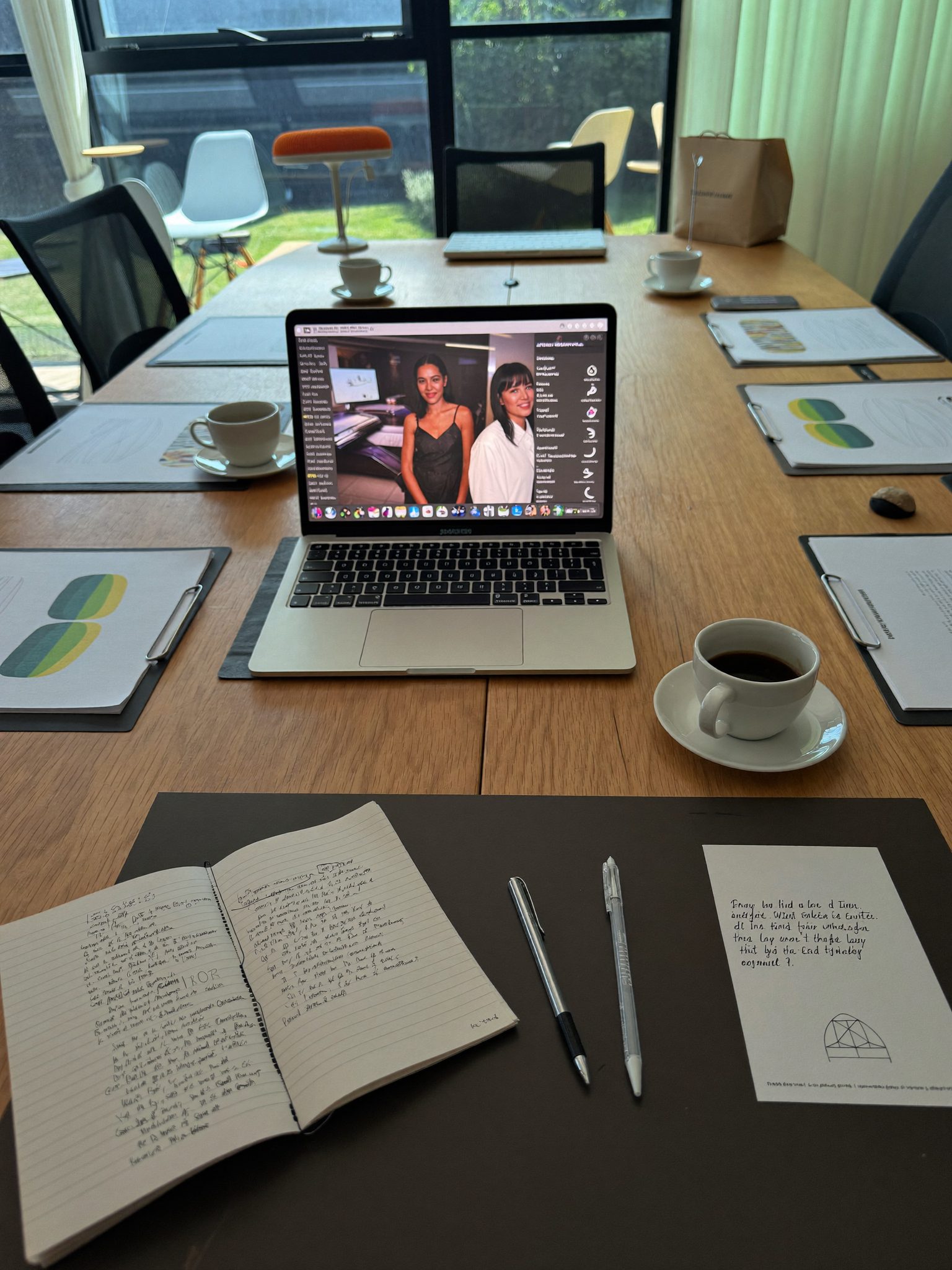 Meeting table set up for a consultation at Farnesto's Bloemfontein office